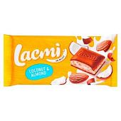 Шоколад молочный Lacmi миндаль и кокосовый крем 84г