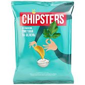 Чипсы Chipster's картофельные со вкусом сметаны с зеленью 120г