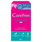 Прокладки ежедневные Carefree Cotton Feel Fresh 34шт