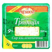 Творог President Творожная традиция 9% 300г