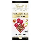 Шоколад черный Lindt Excellence с малиной и лесным орехом 70% 100г