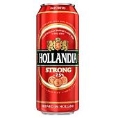 Пиво Hollandia Strong светлое 7,5% 0,5л