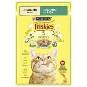 Корм влажный Friskies с уткой для взрослых кошек 85г