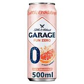 Пиво Garage Grapefruit светлое безалкогольное со вкусом грейпфрута 0,5л