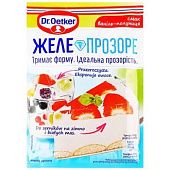 Желе Dr.Oetker Прозрачное со вкусом ваниль-клубника 72г