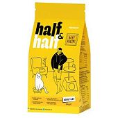 Корм сухой Half&Half с говядиной для взрослых кошек 2кг