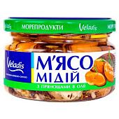 Мясо мидий в масле с пряностями Veladis 200г
