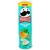 Чипсы Pringles вкус сливочного сыра и зелени 165г