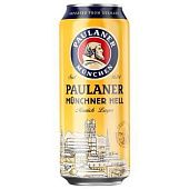 Пиво Paulaner Original Munchner Hell светлое 4,9% 0,5л