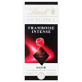 Шоколад черный Lindt Excellence со вкусом малины 100г