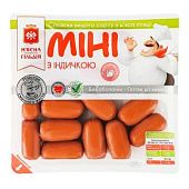 Сосиски Мясная Гильдия Мини с индейкой высший сорт 300г