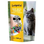 Корм для котов Leopold с курицей 100г