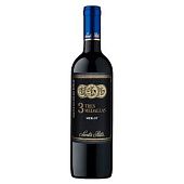 Вино Santa Rita Tres Medallas Merlot красное сухое 13% 0,75л