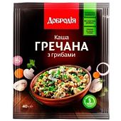 Каша Добродія гречневая с грибами 40г