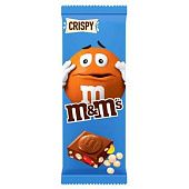 Шоколад молочный M&M’s Tablet Crispy с воздушным рисом и драже 150г