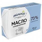 Масло Молокія Селянське сладкосливочное 73% 180г