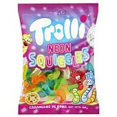 Конфеты Trolli Червячки Неоновые 100г