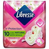 Прокладки гигиенические Libresse Ultra Natural с алоэ и ромашкой 10шт