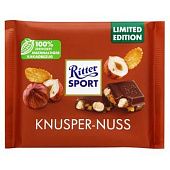 Шоколад молочный Ritter Sport с целым фундуком и и кукурузными хлопьями 100г