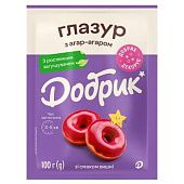 Глазурь с агар-агаром Добрик со вкусом вишни розовая 100г