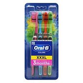 Зубные щетки Oral-B Colors средней жесткости 4шт