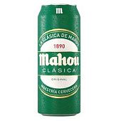 Пиво Mahou Clasica светлое 4,8% 0,5л